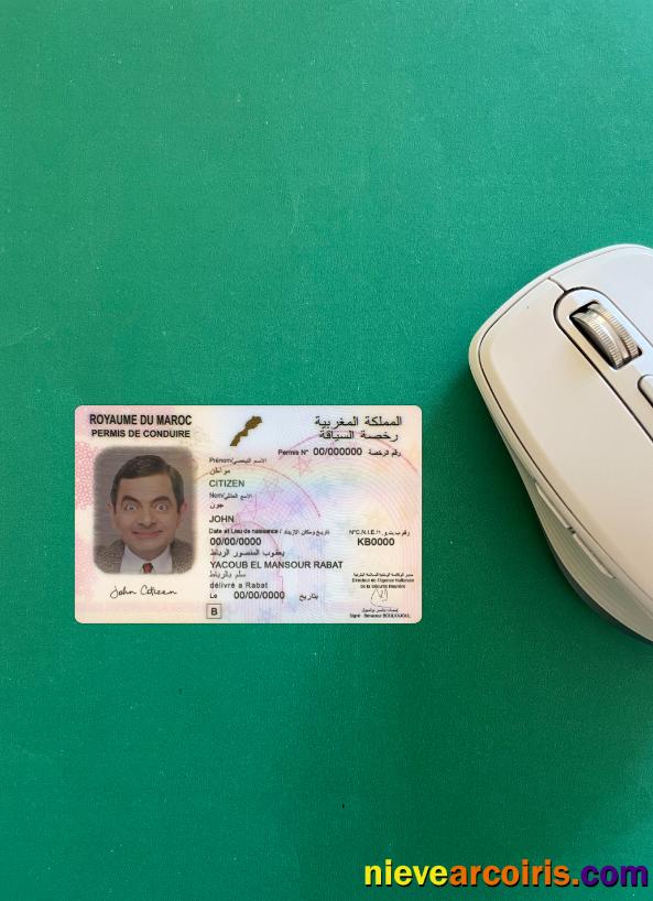 Morocco driving license photolook